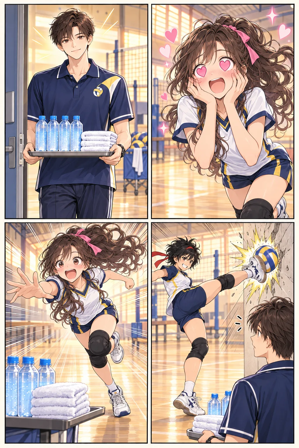การ์ตูนหน้า 3: ผู้จัดการทีมสุดหล่อเข้ามาพร้อมน้ำเย็น
